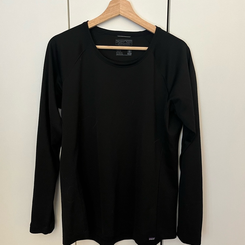 Women’s Patagonia Capilene Midweight Baselayer Top - Black - XL